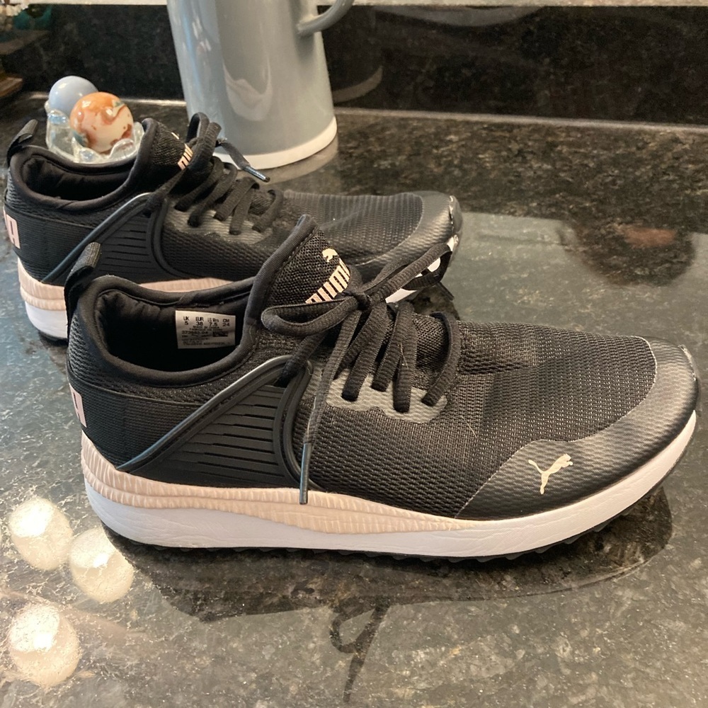 PUMA Women's Pacer Next Sneaker 7.5 soft foam ult. comfort black, blush & white